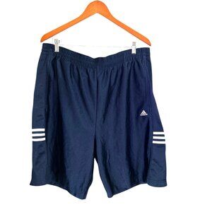 Adidas Mens Navy Blue Athletic Shorts Size L
